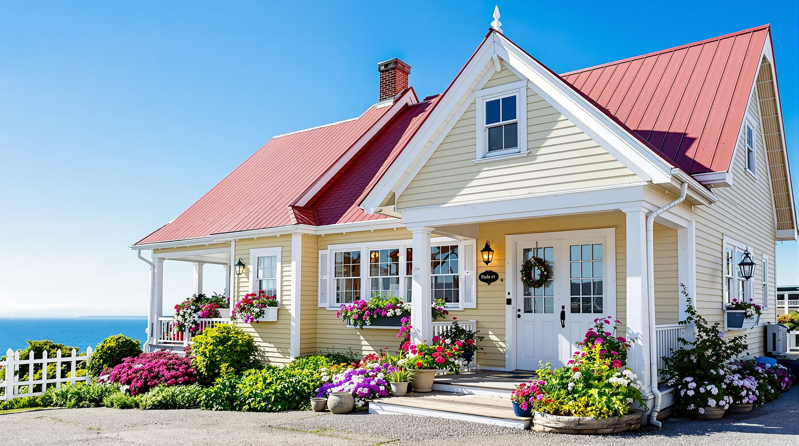 Heritage bed and breakfast overlooking the ocean